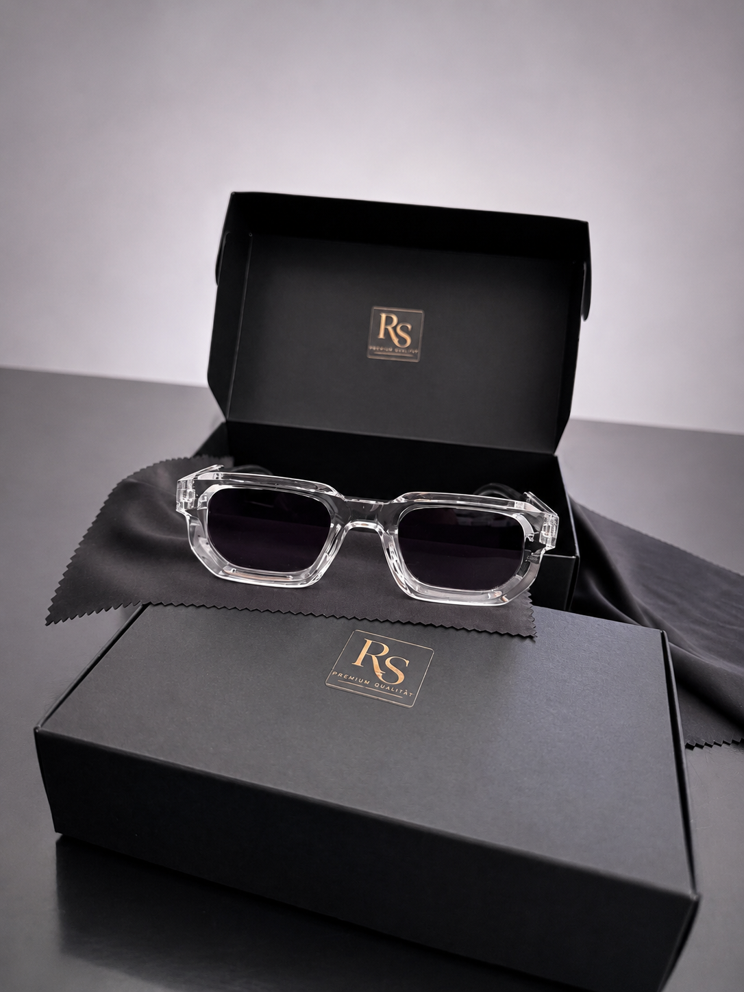 RS Vintage Rechteck-Sonnenbrille – UV400 | Premium Unisex