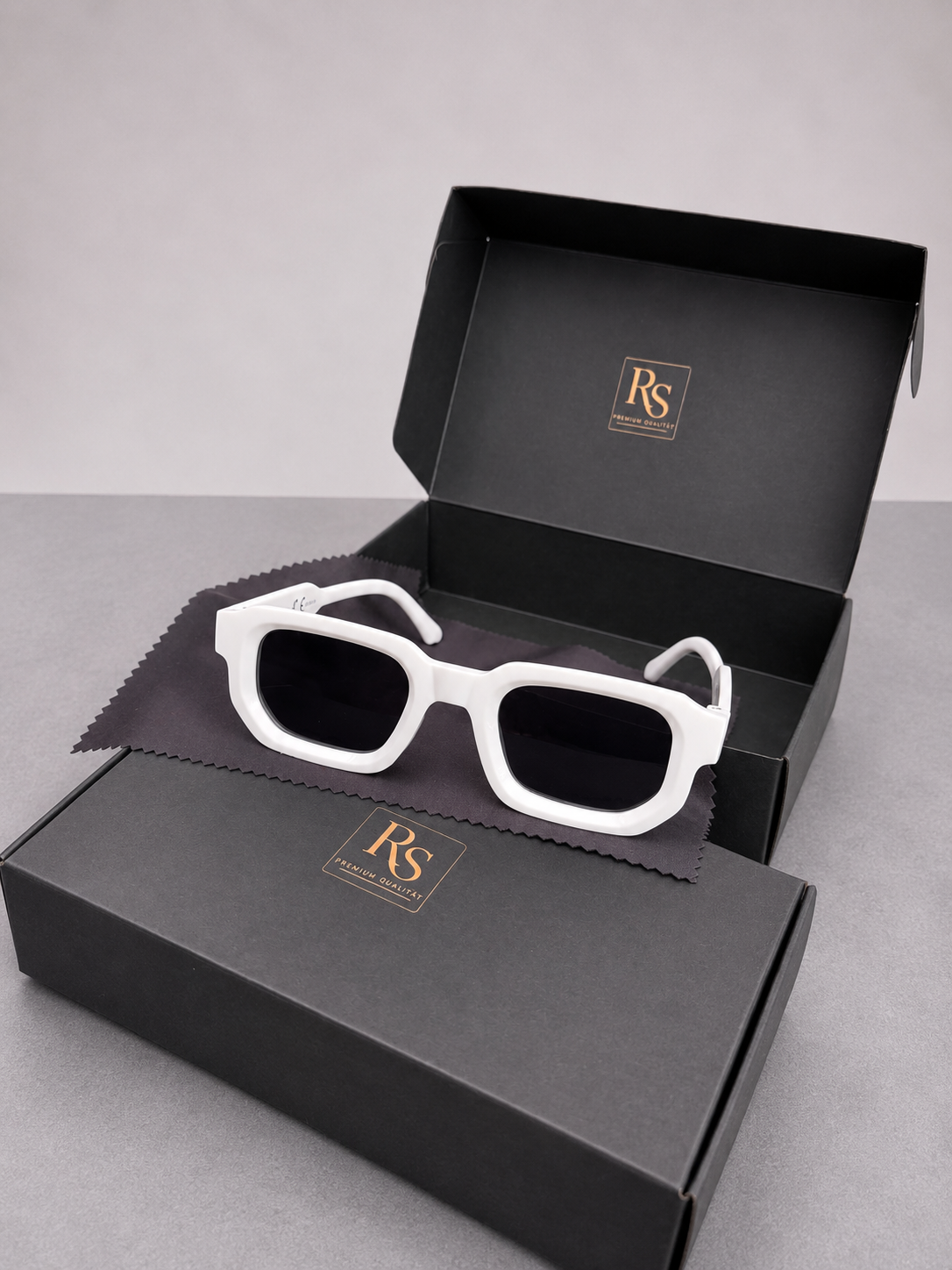 RS Vintage Rechteck-Sonnenbrille – UV400 | Premium Unisex