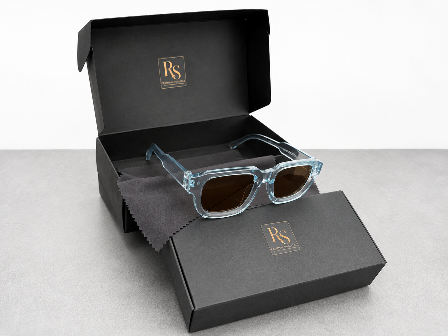 RS Premium Sonnenbrille – Eckiges Designer-Modell | UV400 Schutz | Unisex