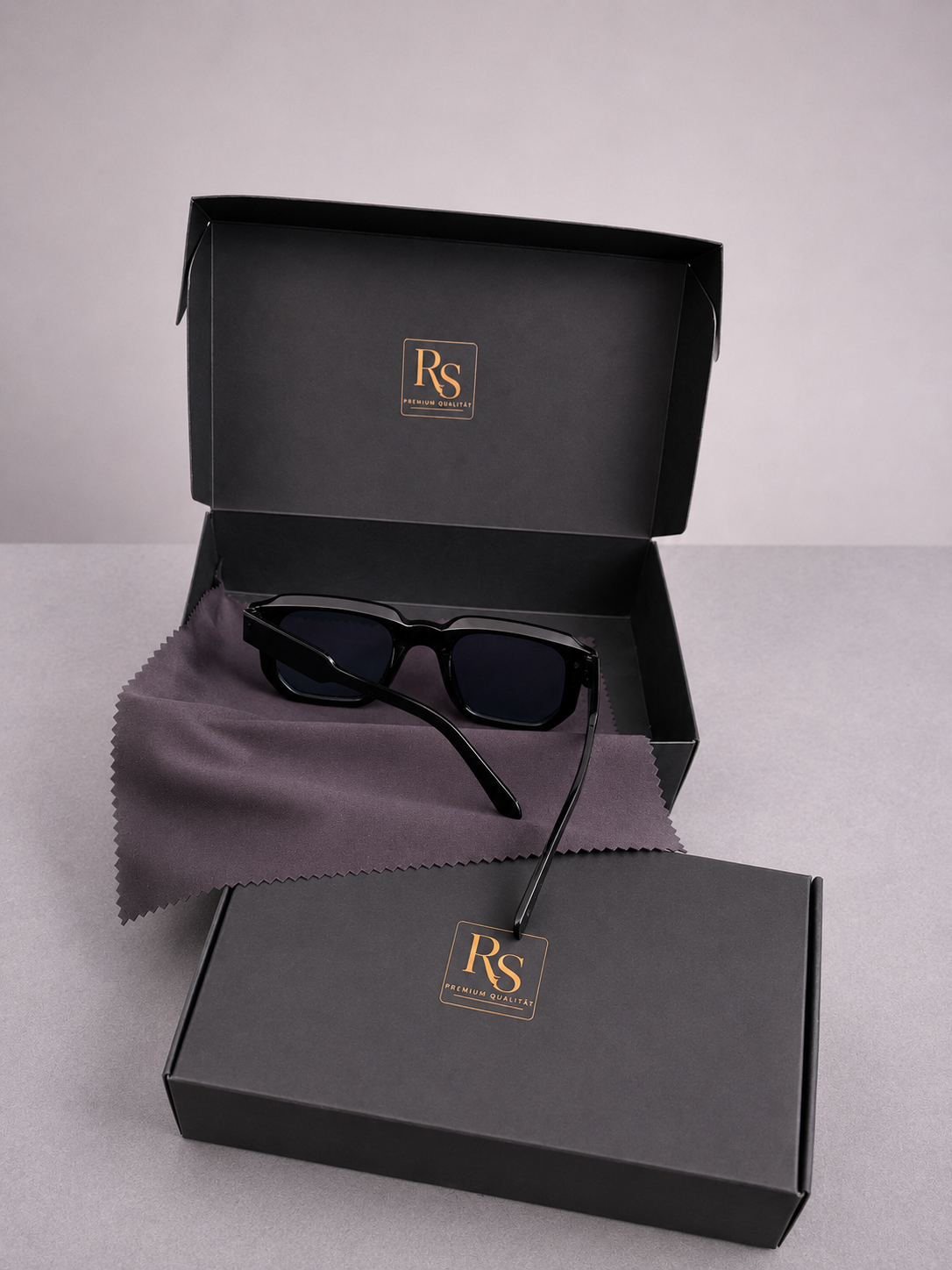 RS Vintage Rechteck-Sonnenbrille – UV400 | Premium Unisex