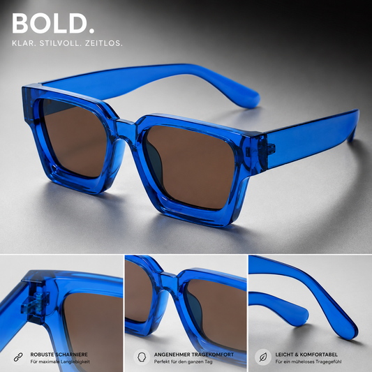 Retro Sonnenbrille mit eckigem Design