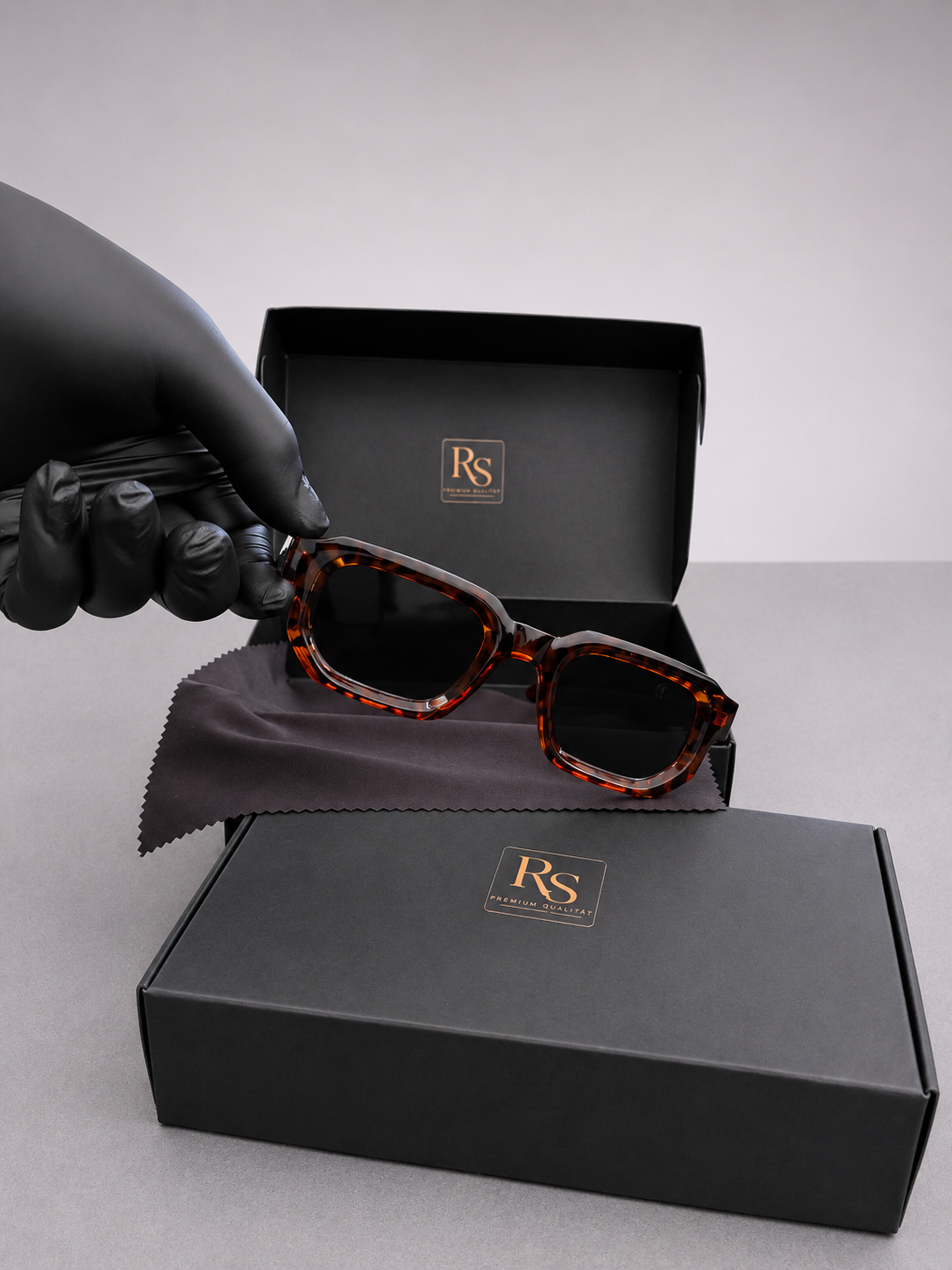 RS Vintage Rechteck-Sonnenbrille – UV400 | Premium Unisex