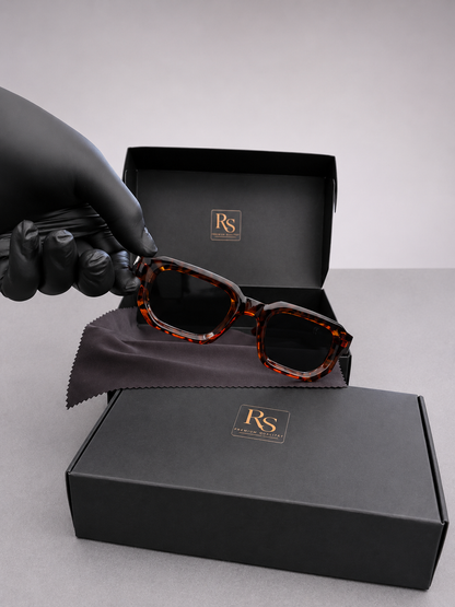 RS Vintage Rechteck-Sonnenbrille – UV400 | Premium Unisex