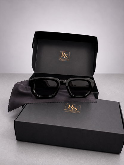 RS Vintage Rechteck-Sonnenbrille – UV400 | Premium Unisex