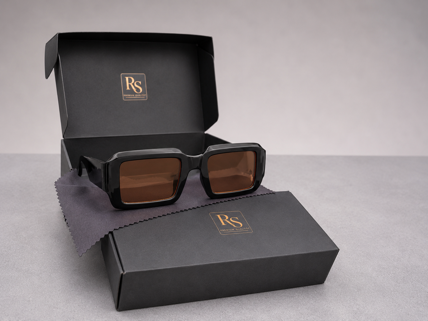 RS Vintage Rechteck-Sonnenbrille – UV400