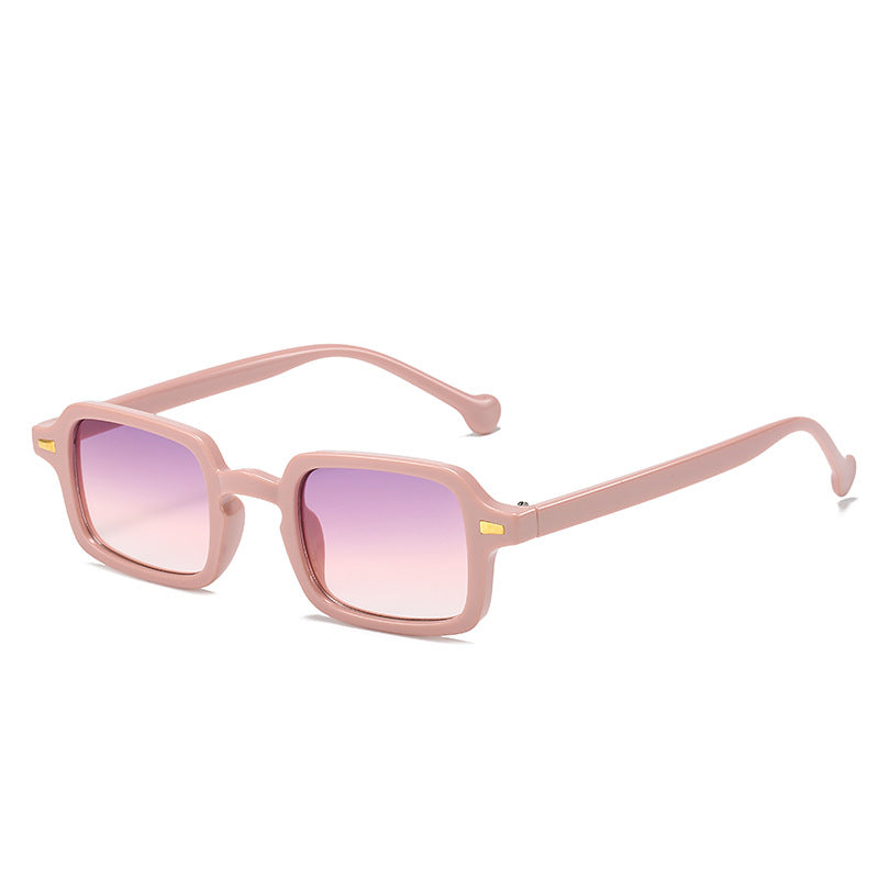 Modische Vintage Sonnenbrille mit eckigem Design